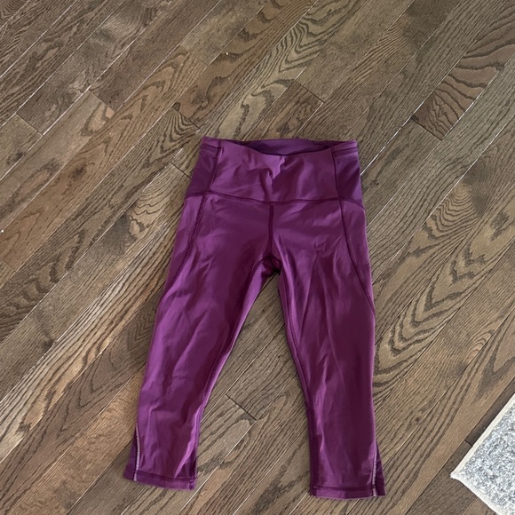 Pants - LuluLemon  Purple Leggings capri small